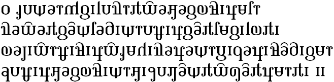 a passage of Amethyst script