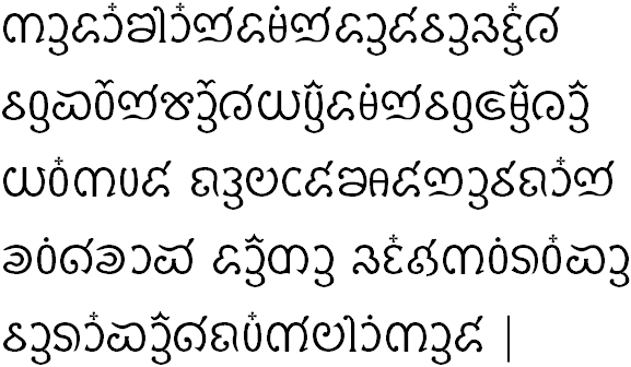 example of Thai using Tai Anphabet 5.1